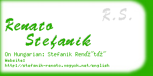 renato stefanik business card